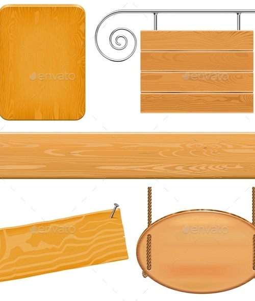 Vector Boards Set 9 Vectors GraphicRiver